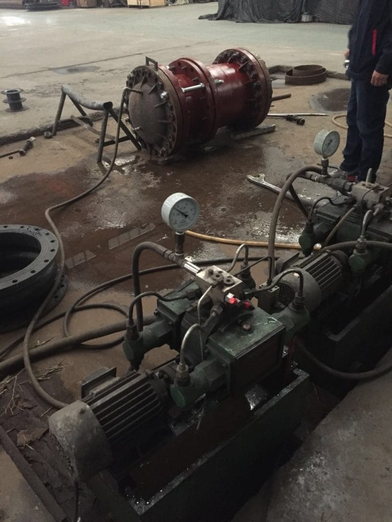 flanged expansion joint leakage repair