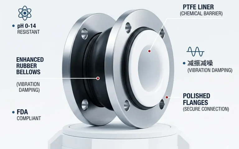 PTFE Lined Rubber Expansion Joint